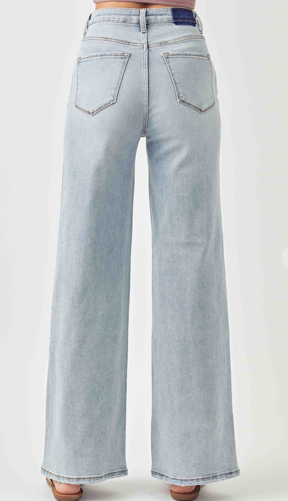 Risen High Rise Light Wide Leg