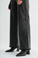 Charcoal Wide Leg Cuffed Mica