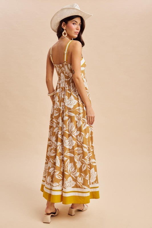 Golden Hour Floral Maxi