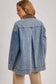 DENIM CORDUROY COLLAR CONTRAST BARN COAT