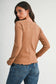 Thermal Knit Lettuce Edge Long Sleeve Top