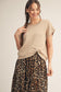 Champagne Front Knotted Sweater