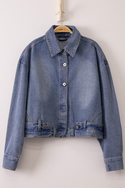 Upside Down Pocket Denim Jacket