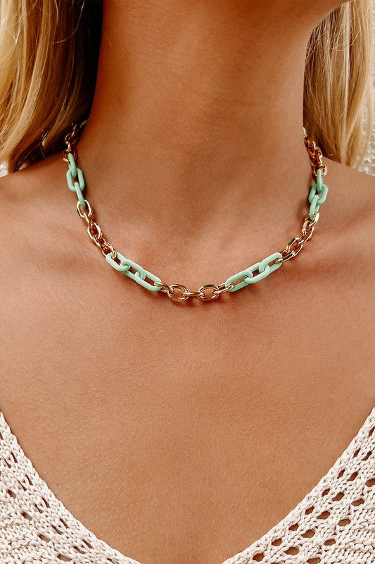 Mint Chain Necklace